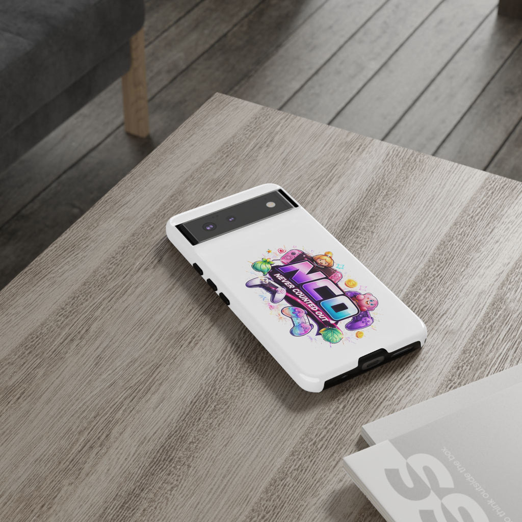 Phone Case — "NCO Never Counted Out" Colorful Gaming Logo Protective Case