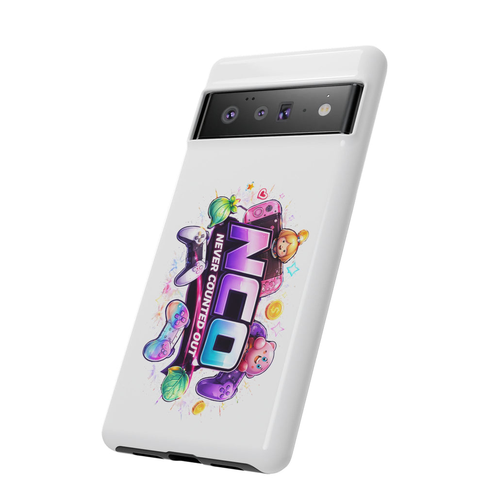 Phone Case — "NCO Never Counted Out" Colorful Gaming Logo Protective Case