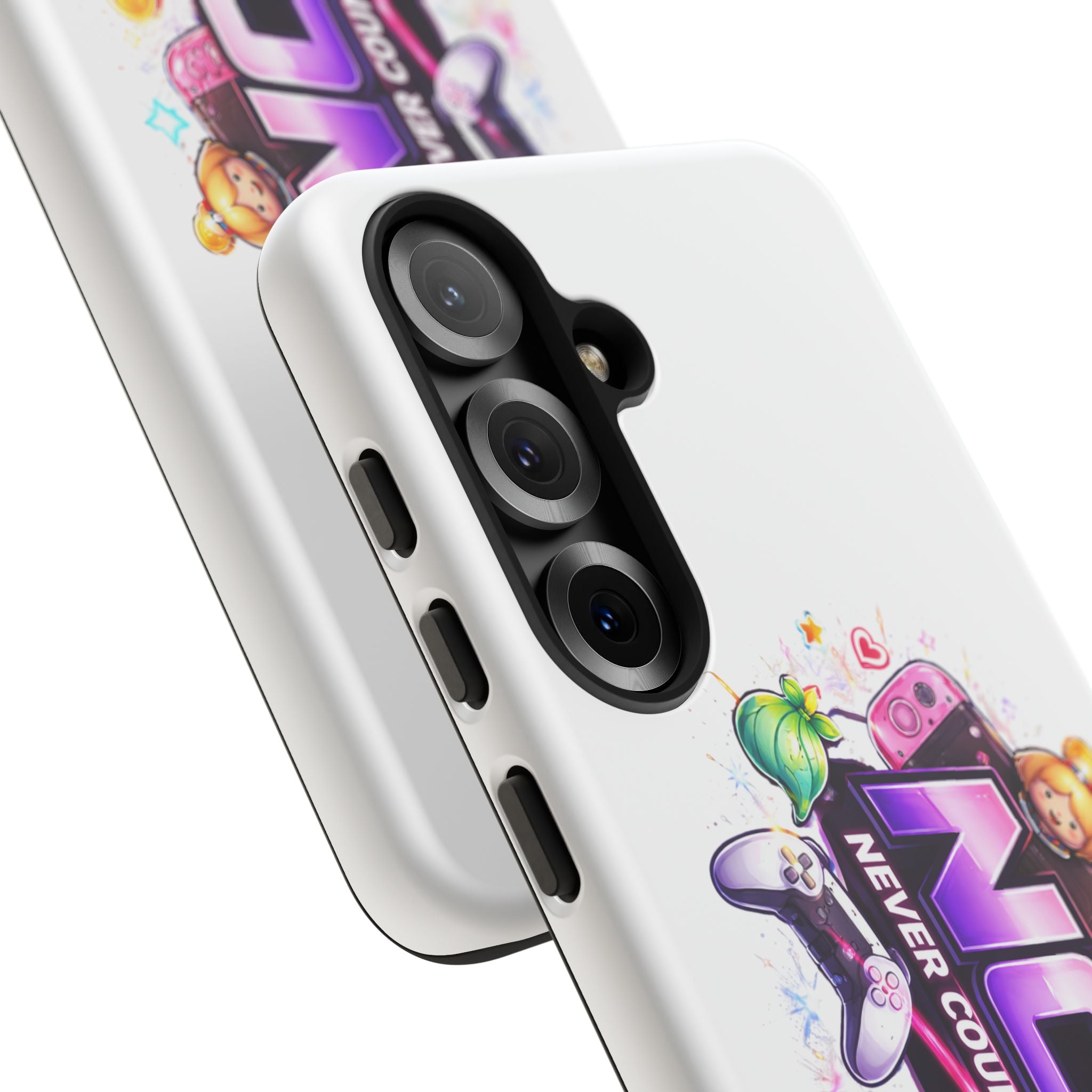 Phone Case — "NCO Never Counted Out" Colorful Gaming Logo Protective Case