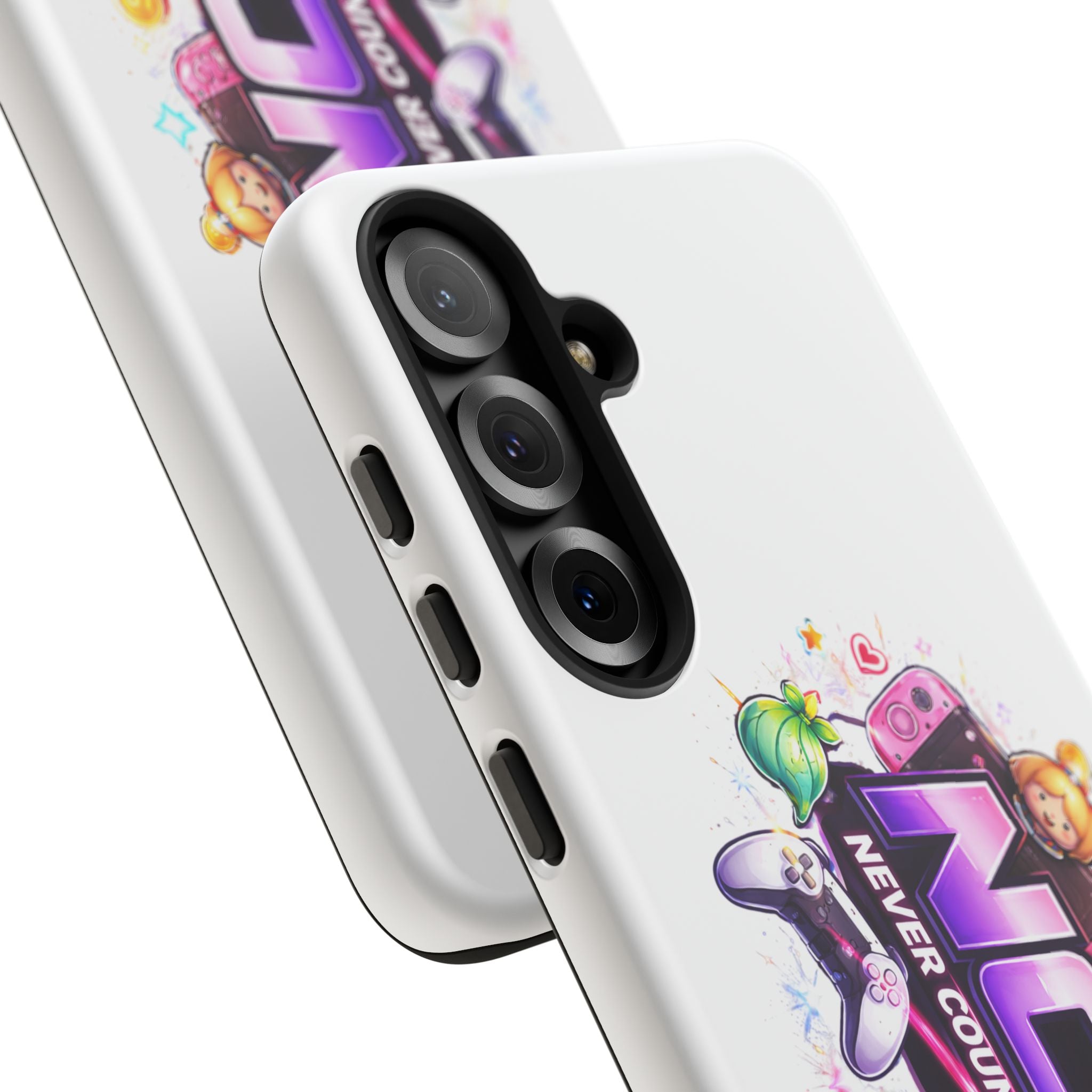Phone Case — "NCO Never Counted Out" Colorful Gaming Logo Protective Case