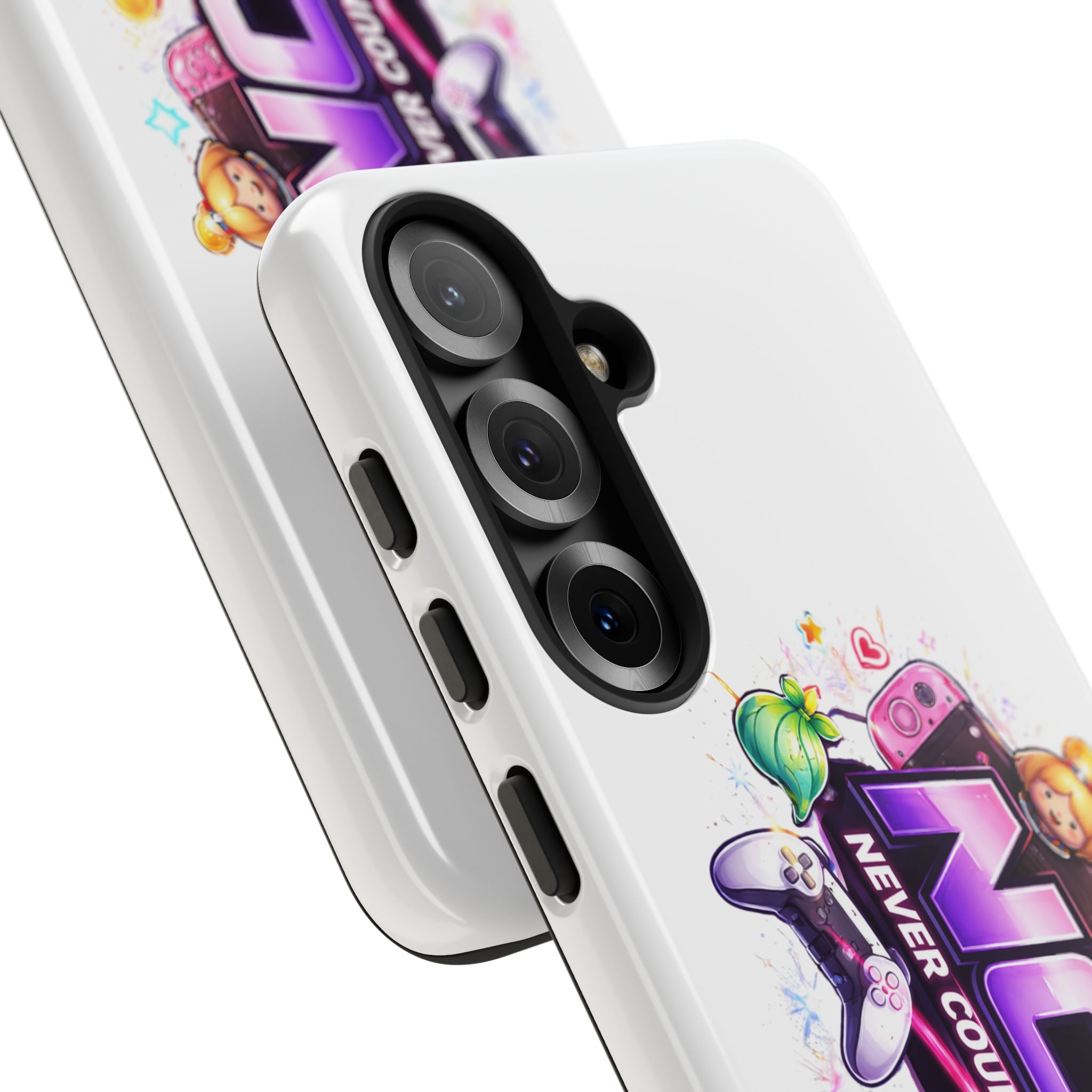 Phone Case — "NCO Never Counted Out" Colorful Gaming Logo Protective Case
