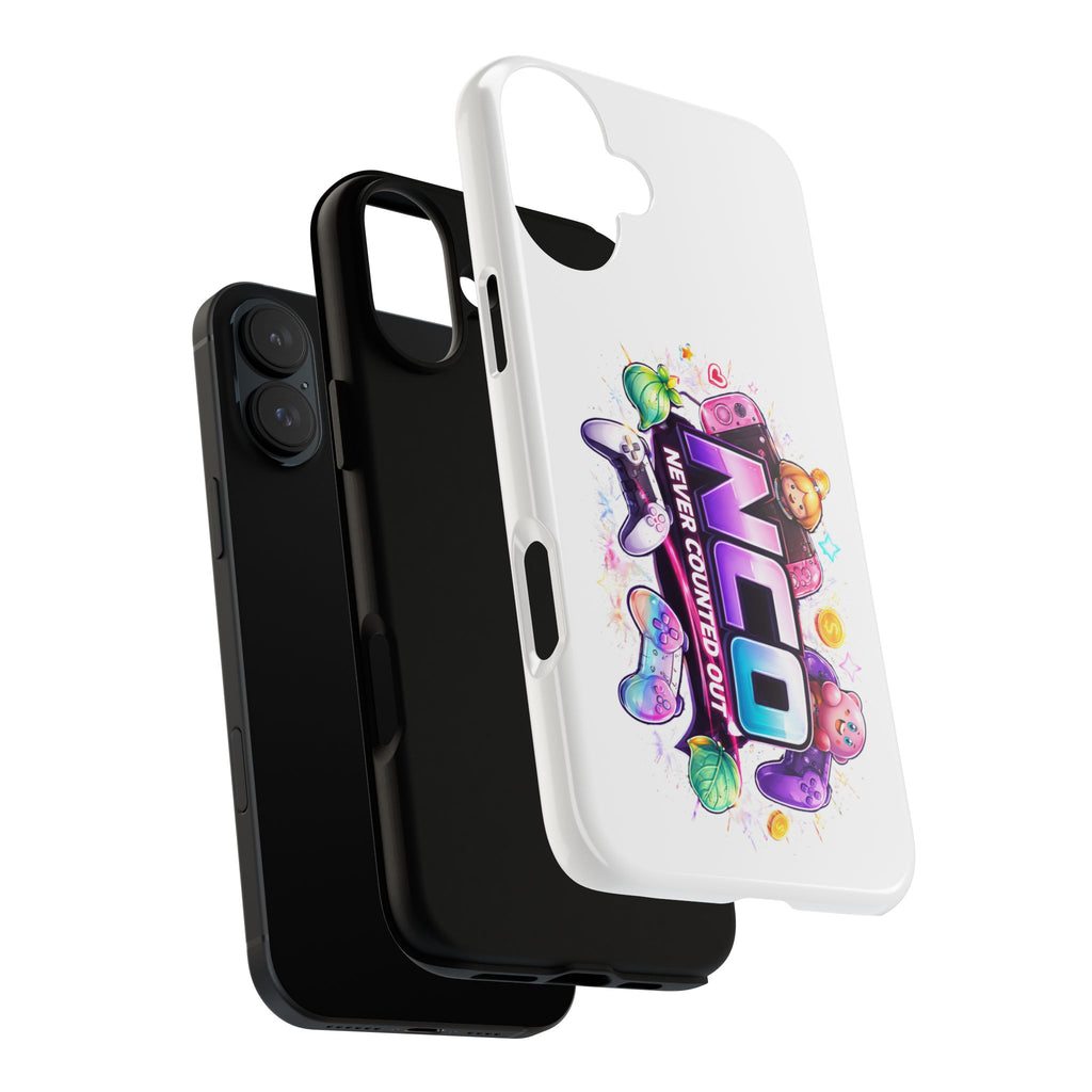 Phone Case — "NCO Never Counted Out" Colorful Gaming Logo Protective Case
