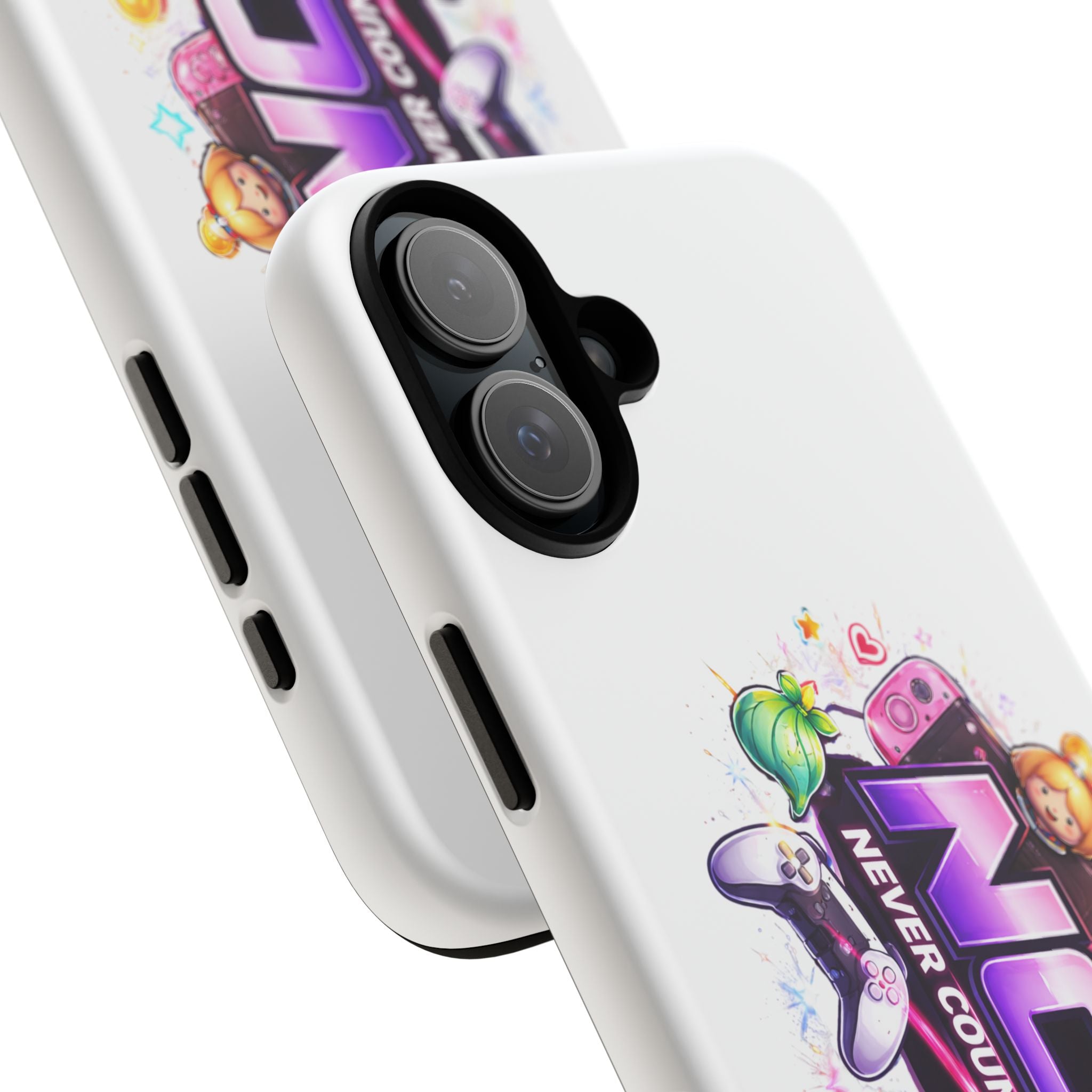 Phone Case — "NCO Never Counted Out" Colorful Gaming Logo Protective Case