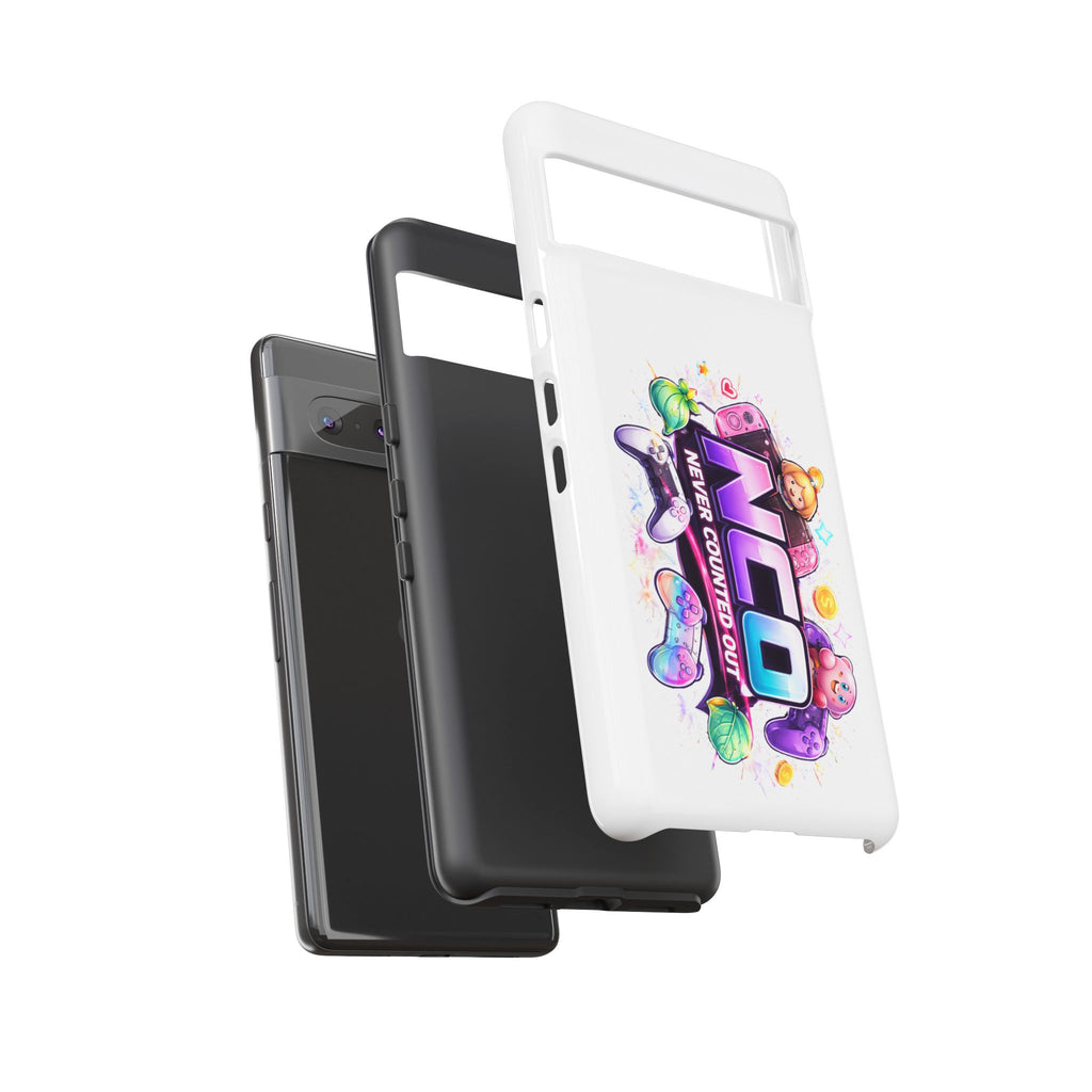 Phone Case — "NCO Never Counted Out" Colorful Gaming Logo Protective Case