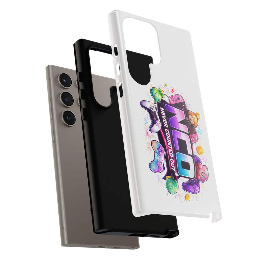 Phone Case — "NCO Never Counted Out" Colorful Gaming Logo Protective Case