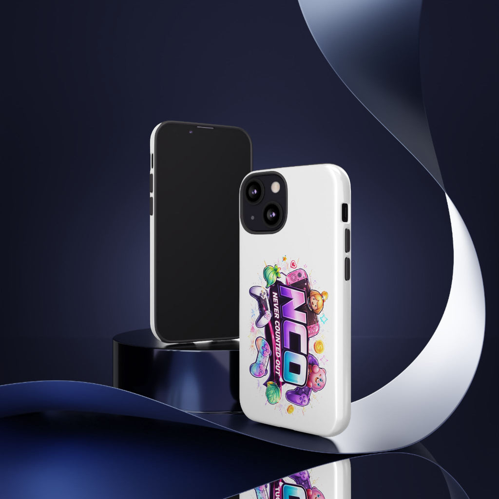 Phone Case — "NCO Never Counted Out" Colorful Gaming Logo Protective Case