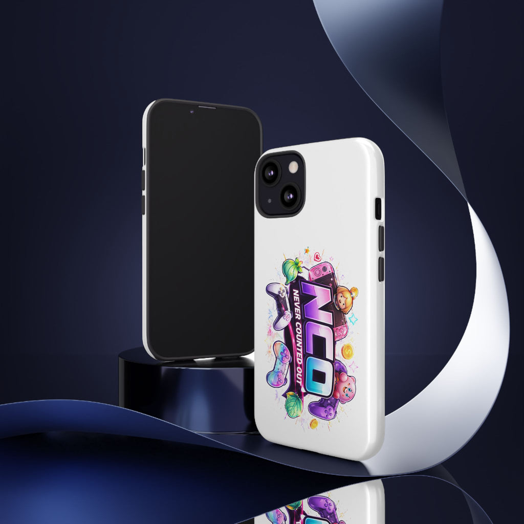 Phone Case — "NCO Never Counted Out" Colorful Gaming Logo Protective Case