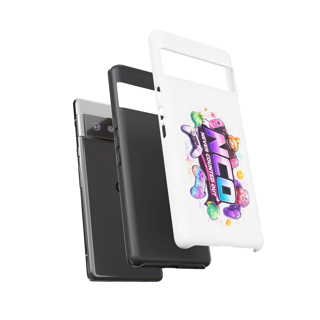 Phone Case — "NCO Never Counted Out" Colorful Gaming Logo Protective Case