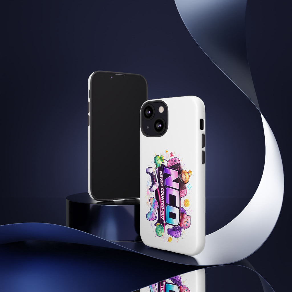Phone Case — "NCO Never Counted Out" Colorful Gaming Logo Protective Case