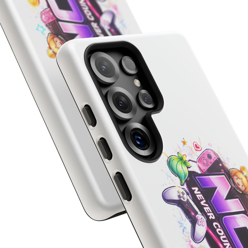 Phone Case — "NCO Never Counted Out" Colorful Gaming Logo Protective Case