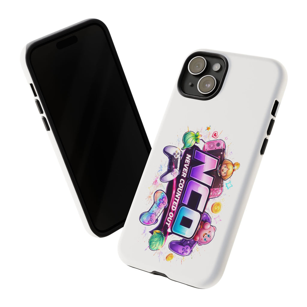 Phone Case — "NCO Never Counted Out" Colorful Gaming Logo Protective Case