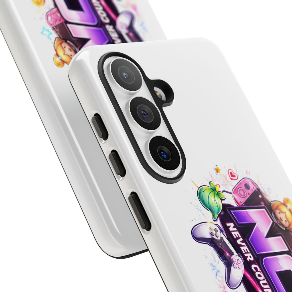 Phone Case — "NCO Never Counted Out" Colorful Gaming Logo Protective Case
