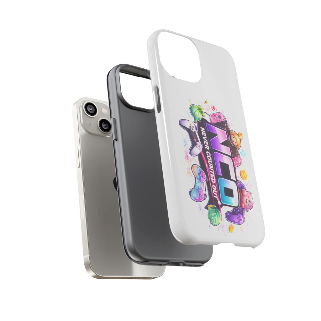 Phone Case — "NCO Never Counted Out" Colorful Gaming Logo Protective Case