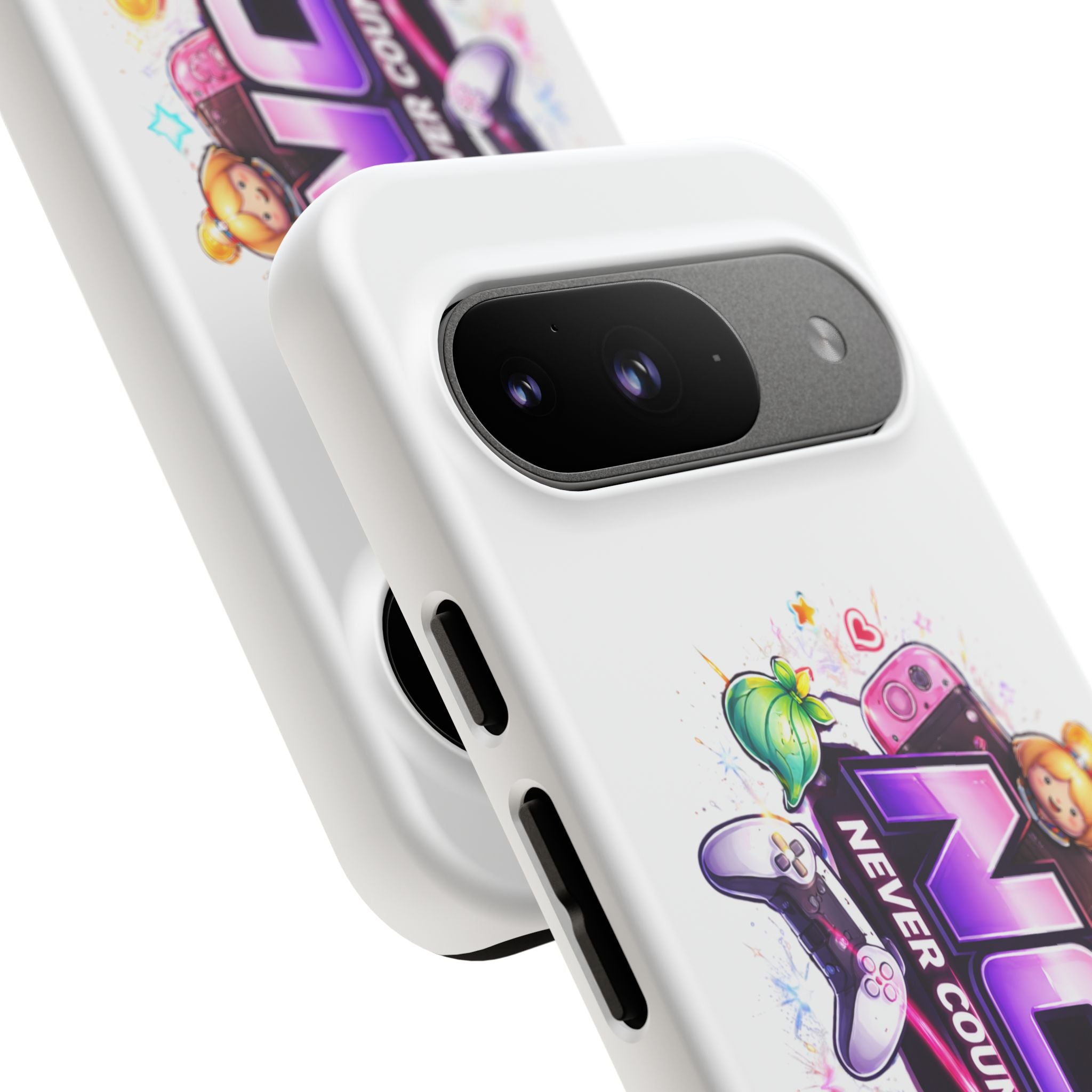 Phone Case — "NCO Never Counted Out" Colorful Gaming Logo Protective Case