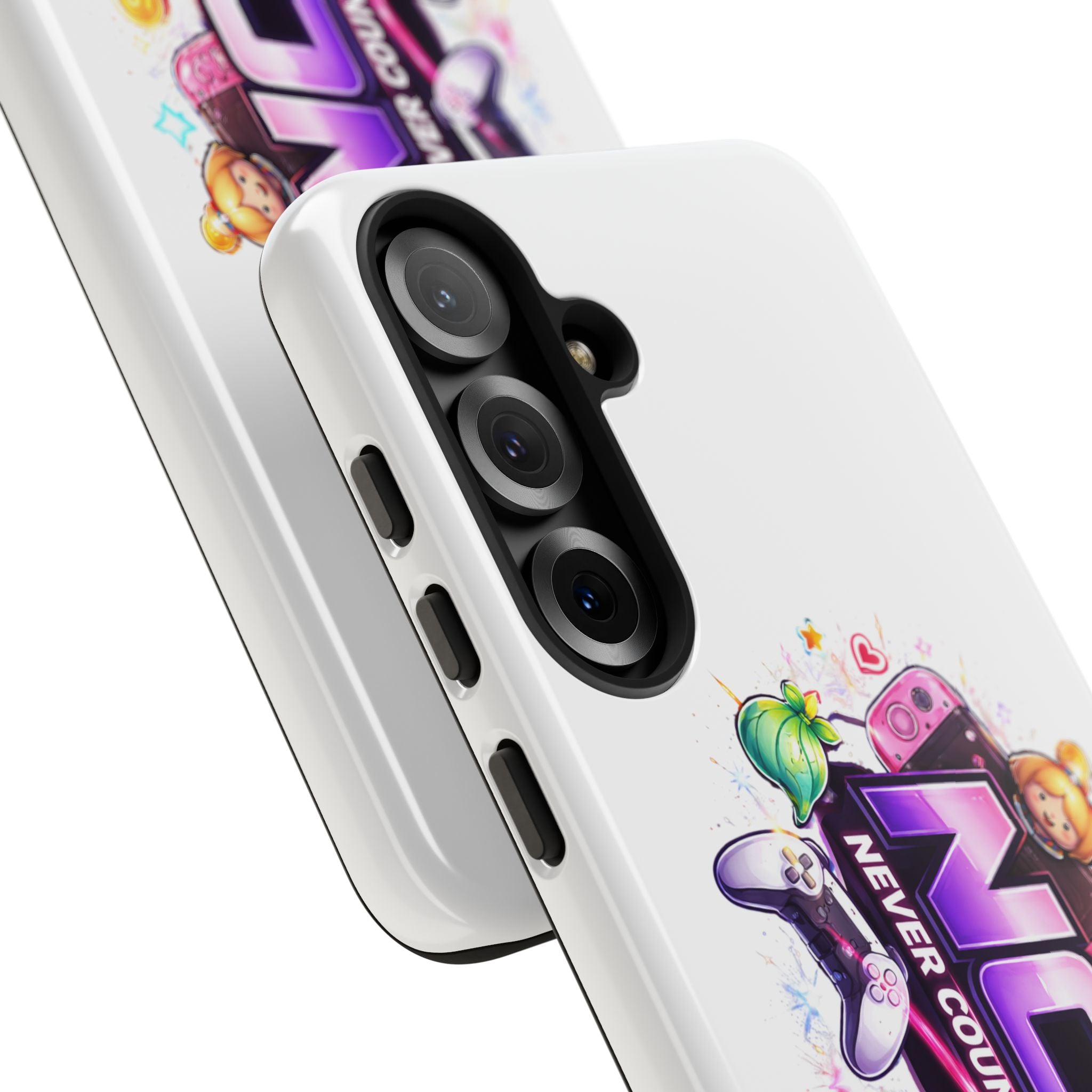 Phone Case — "NCO Never Counted Out" Colorful Gaming Logo Protective Case