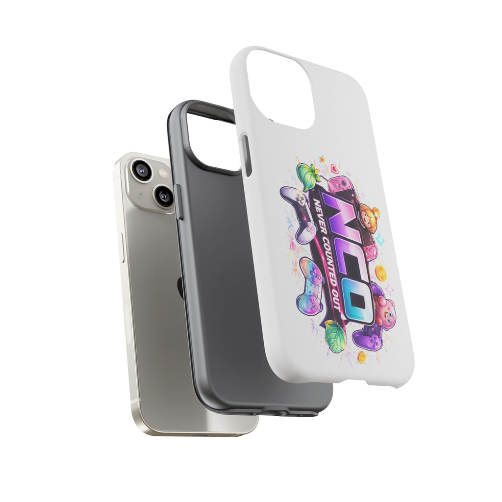 Phone Case — "NCO Never Counted Out" Colorful Gaming Logo Protective Case