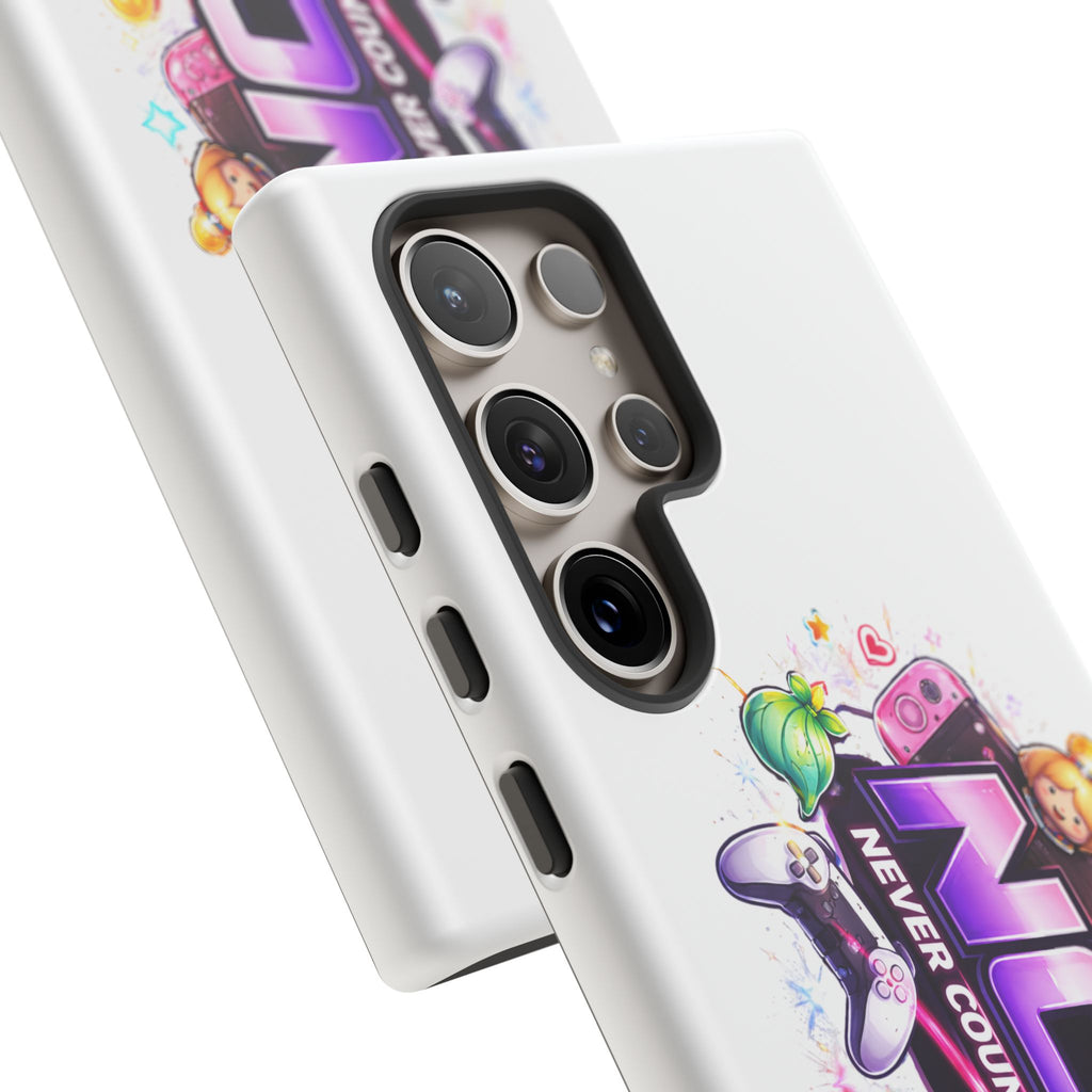 Phone Case — "NCO Never Counted Out" Colorful Gaming Logo Protective Case