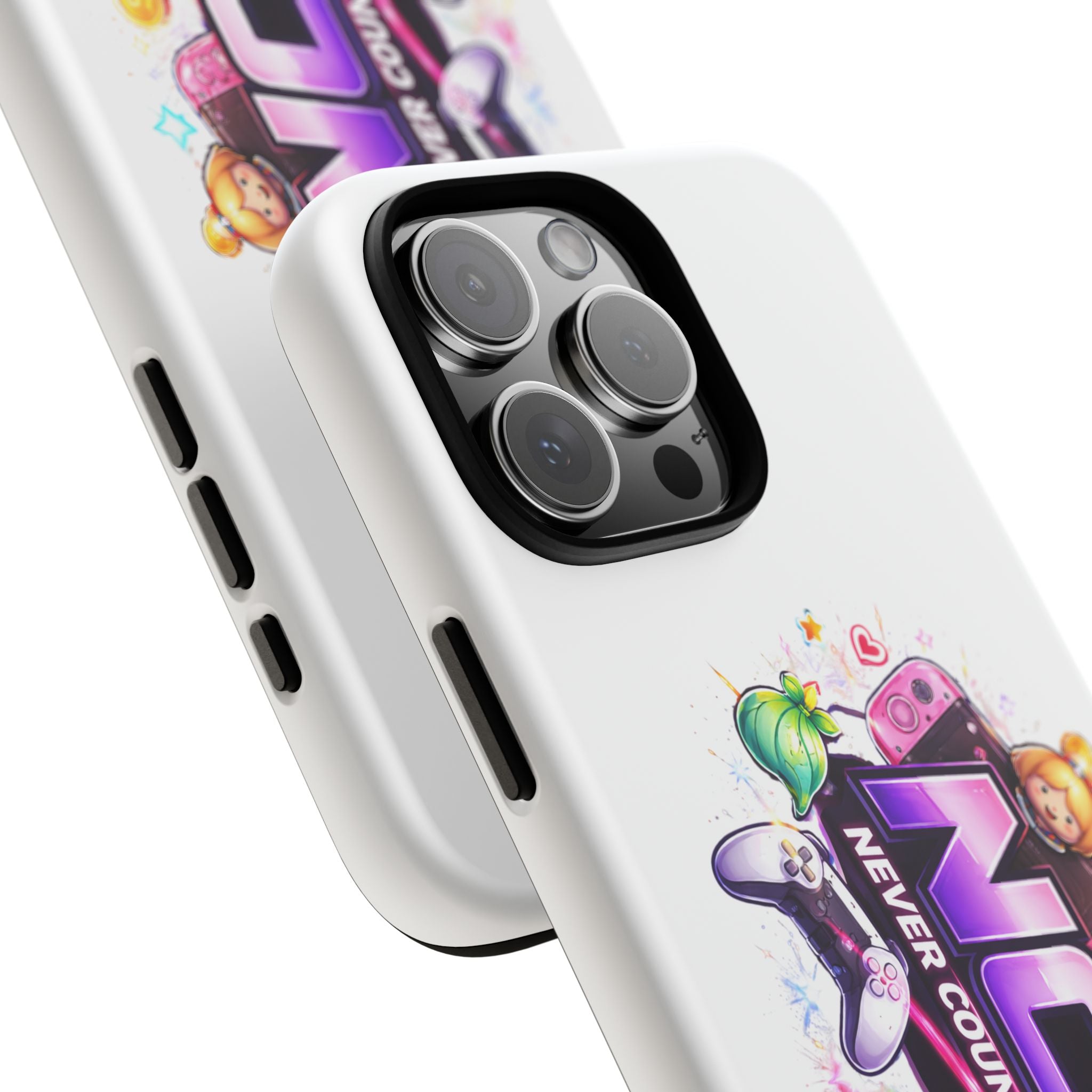 Phone Case — "NCO Never Counted Out" Colorful Gaming Logo Protective Case