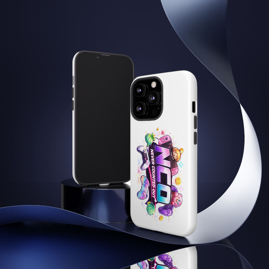 Phone Case — "NCO Never Counted Out" Colorful Gaming Logo Protective Case