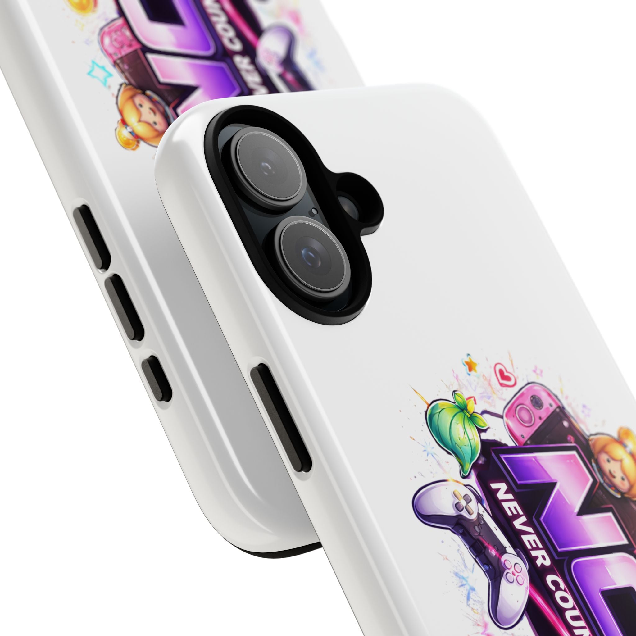 Phone Case — "NCO Never Counted Out" Colorful Gaming Logo Protective Case