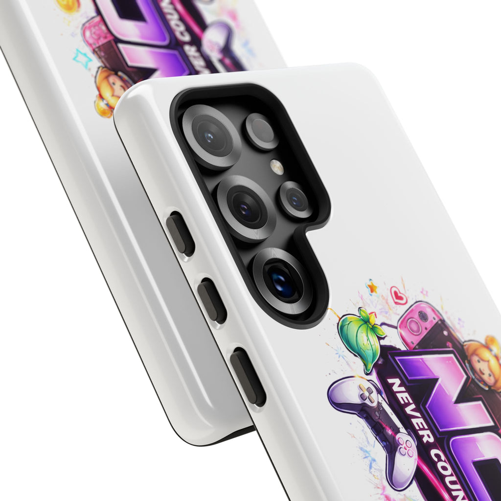Phone Case — "NCO Never Counted Out" Colorful Gaming Logo Protective Case