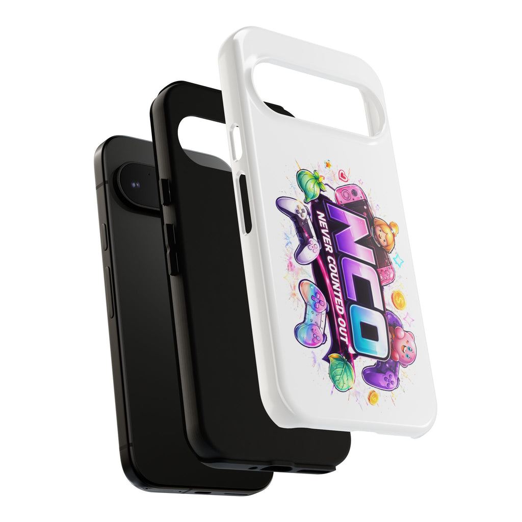 Phone Case — "NCO Never Counted Out" Colorful Gaming Logo Protective Case