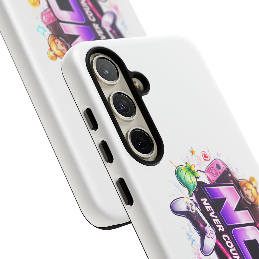 Phone Case — "NCO Never Counted Out" Colorful Gaming Logo Protective Case