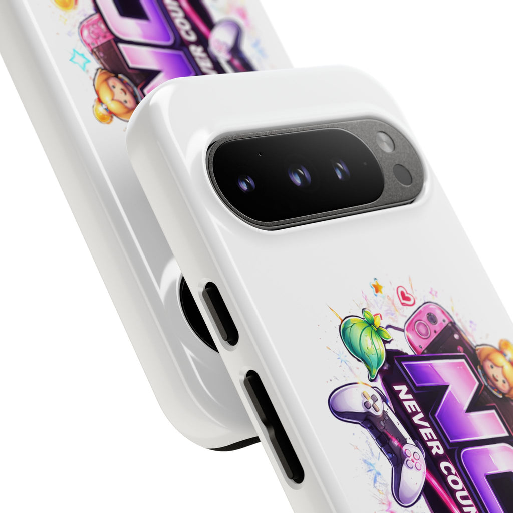 Phone Case — "NCO Never Counted Out" Colorful Gaming Logo Protective Case