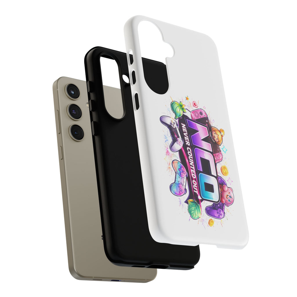 Phone Case — "NCO Never Counted Out" Colorful Gaming Logo Protective Case