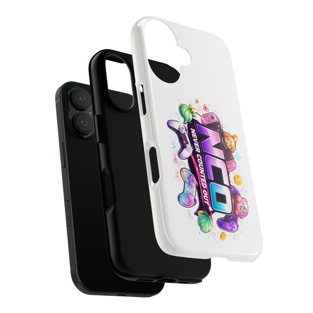 Phone Case — "NCO Never Counted Out" Colorful Gaming Logo Protective Case