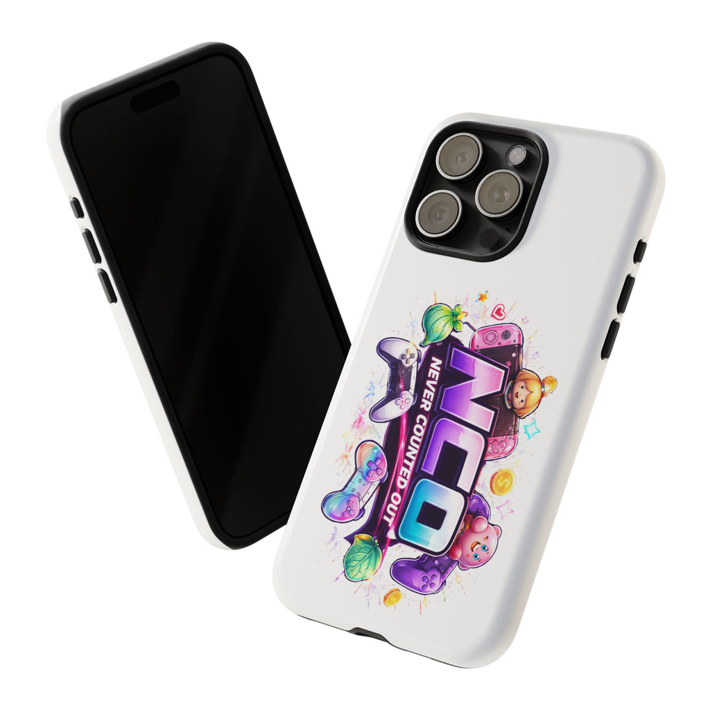 Phone Case — "NCO Never Counted Out" Colorful Gaming Logo Protective Case