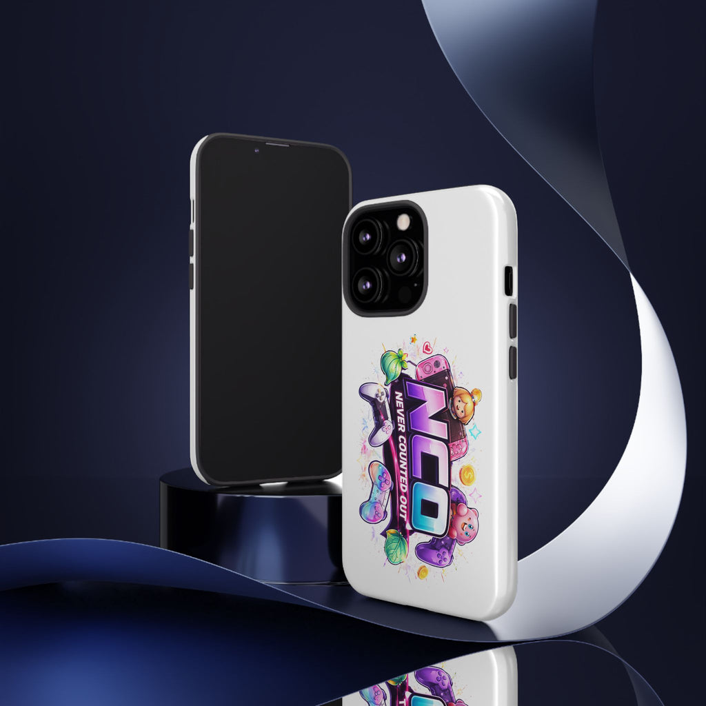 Phone Case — "NCO Never Counted Out" Colorful Gaming Logo Protective Case