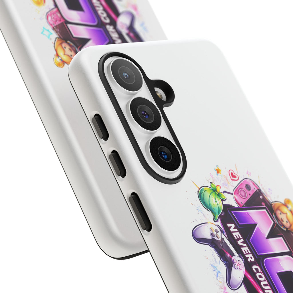 Phone Case — "NCO Never Counted Out" Colorful Gaming Logo Protective Case