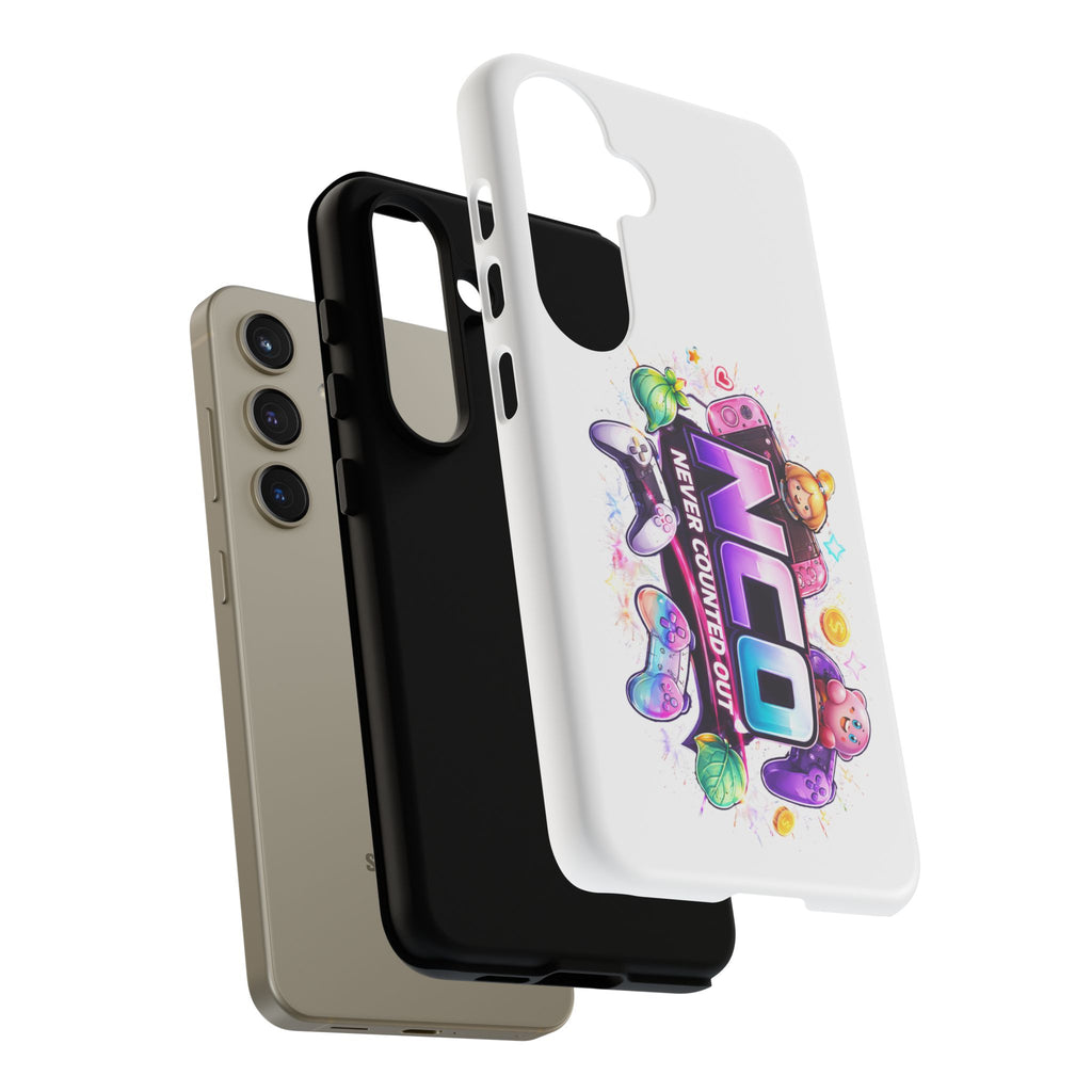 Phone Case — "NCO Never Counted Out" Colorful Gaming Logo Protective Case