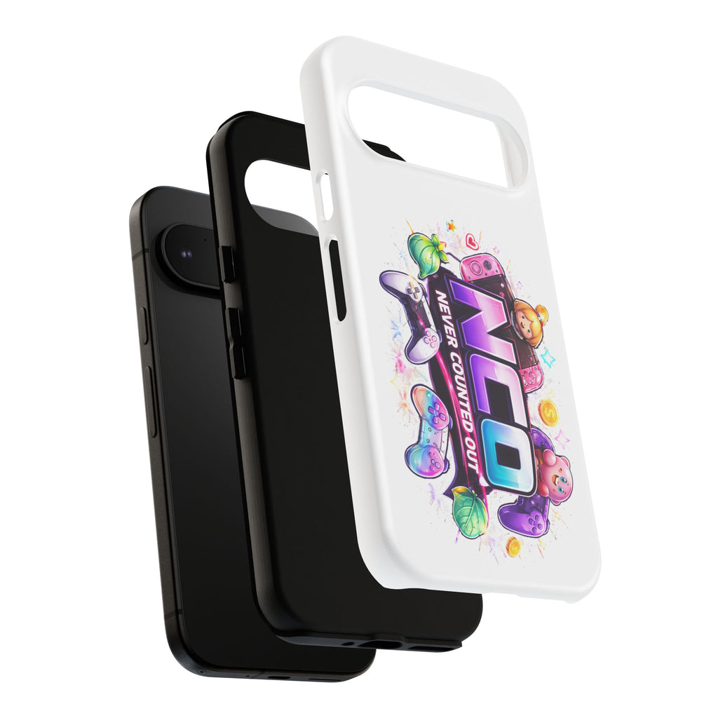 Phone Case — "NCO Never Counted Out" Colorful Gaming Logo Protective Case