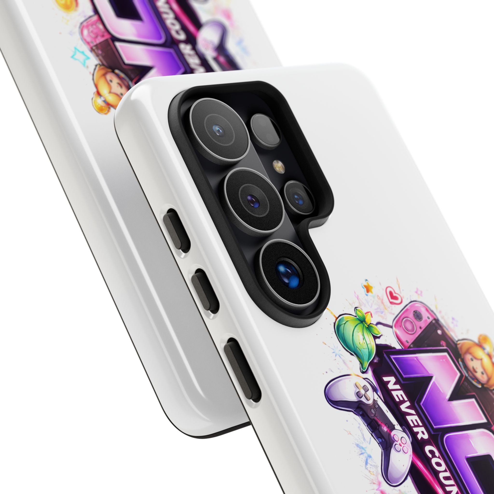 Phone Case — "NCO Never Counted Out" Colorful Gaming Logo Protective Case