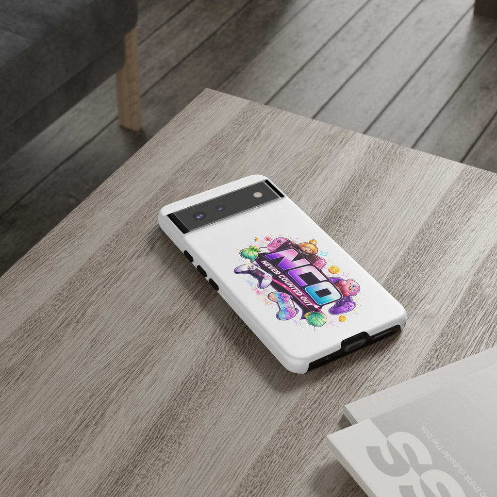 Phone Case — "NCO Never Counted Out" Colorful Gaming Logo Protective Case
