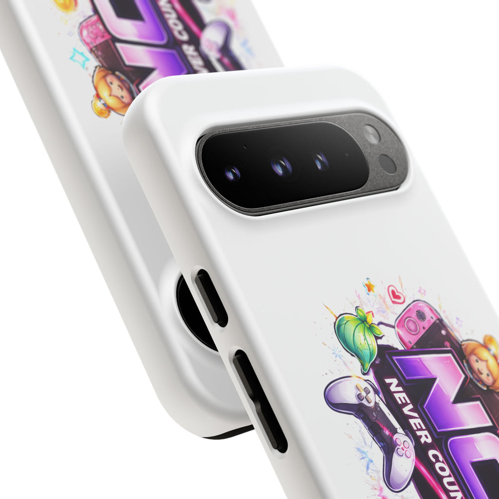 Phone Case — "NCO Never Counted Out" Colorful Gaming Logo Protective Case