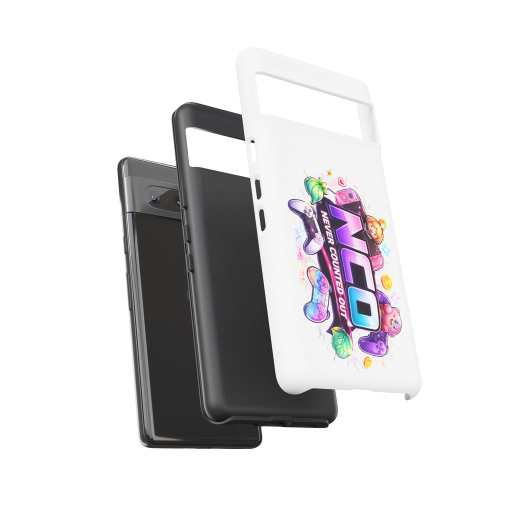 Phone Case — "NCO Never Counted Out" Colorful Gaming Logo Protective Case