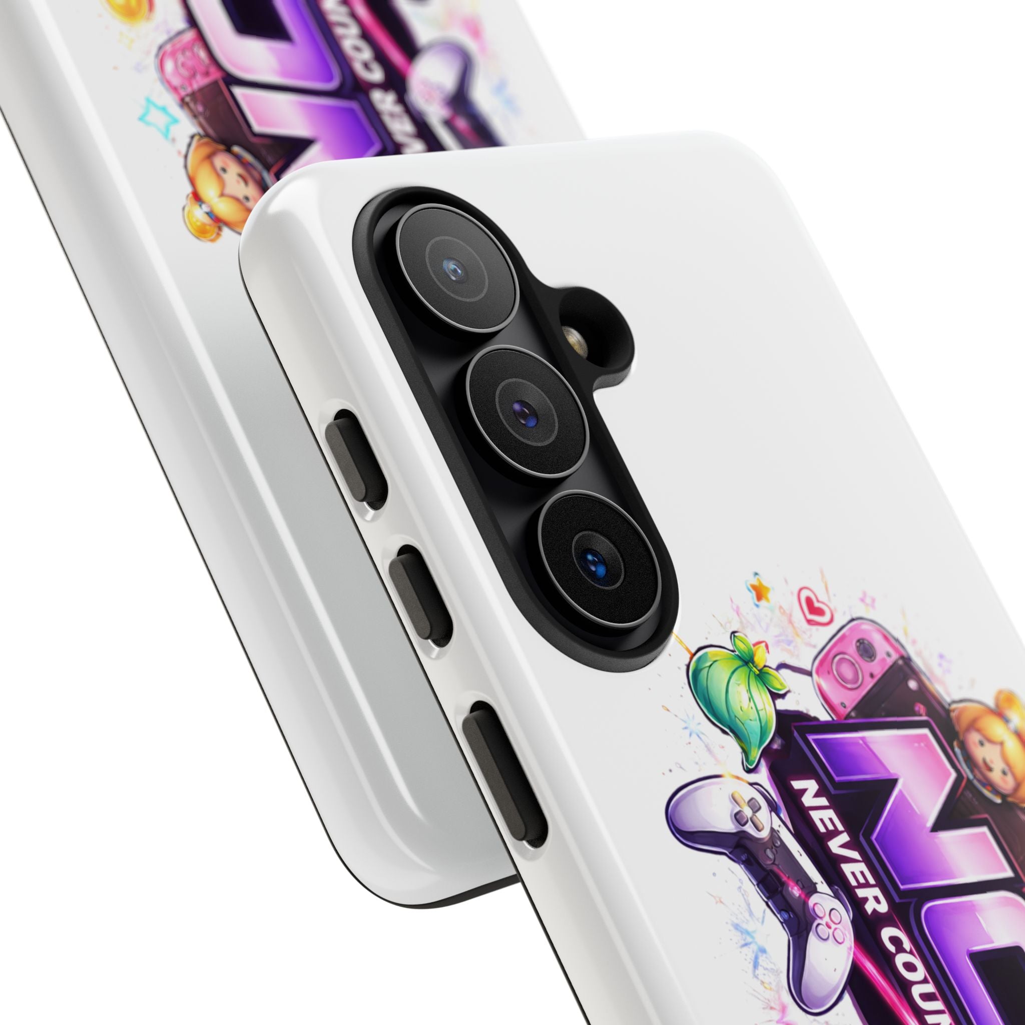Phone Case — "NCO Never Counted Out" Colorful Gaming Logo Protective Case