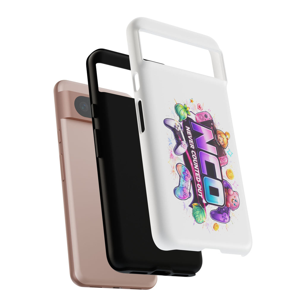 Phone Case — "NCO Never Counted Out" Colorful Gaming Logo Protective Case