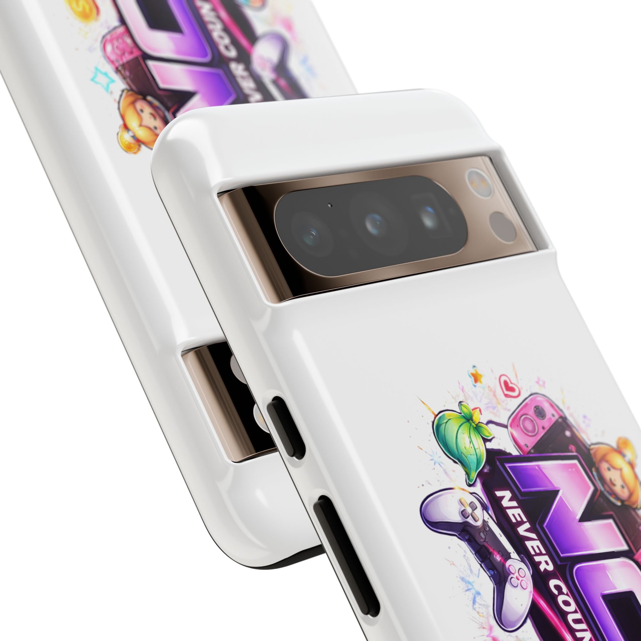 Phone Case — "NCO Never Counted Out" Colorful Gaming Logo Protective Case