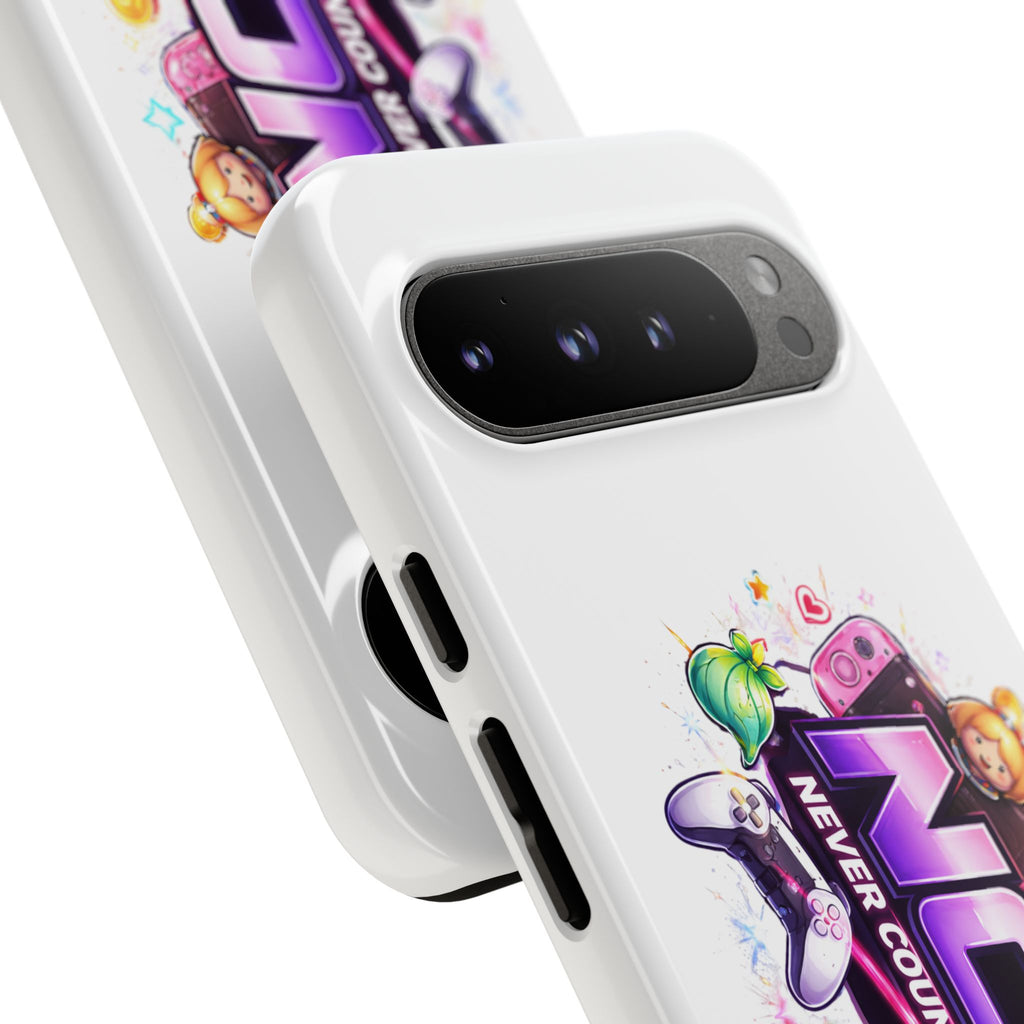 Phone Case — "NCO Never Counted Out" Colorful Gaming Logo Protective Case